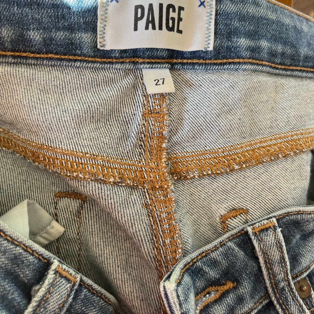 Paige denim. Monica cut. Stretch, ankle. Size 27